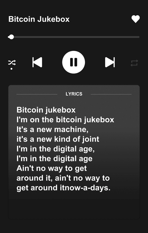 Bitcoin Jukebox