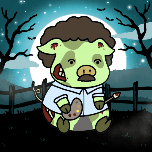 Zombie Piggie Palz #18 - Hog Ross