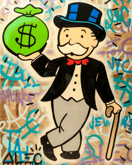 Mr. Monopoly Money Bag