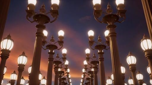 Xanadu Streetlamps: Dusk #14