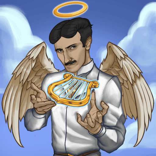 Inventors NFT #2 - Nicola Tesla - Angel