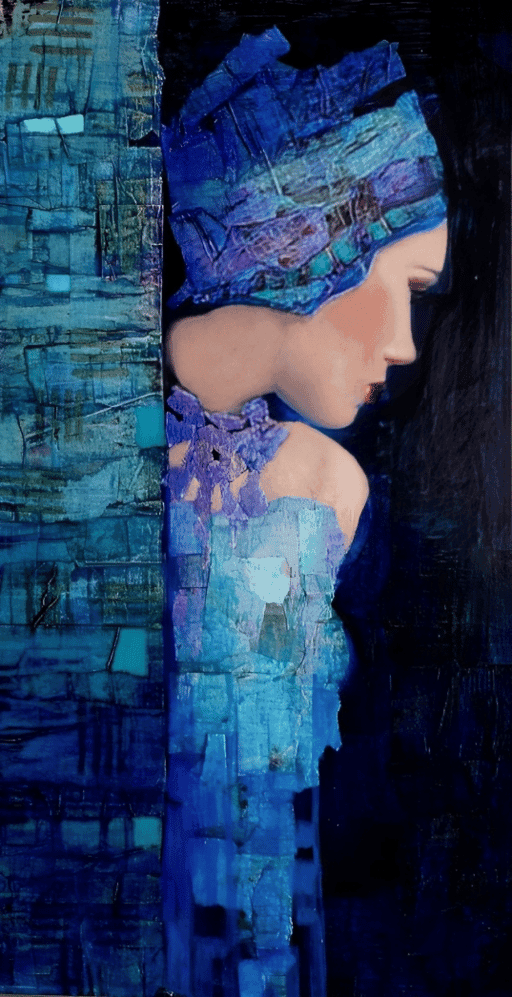 Woman in Blue