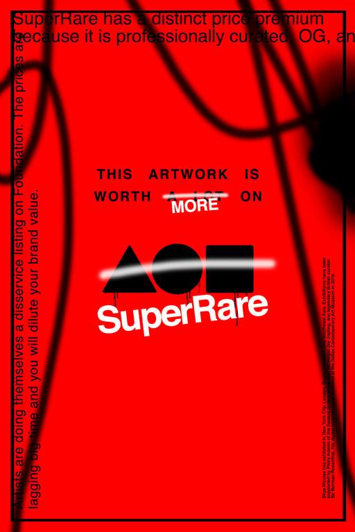 THIS ARTWORK IS WORTH MORE ON SUPERRARE [RGB/RED VARIANT EDITION]