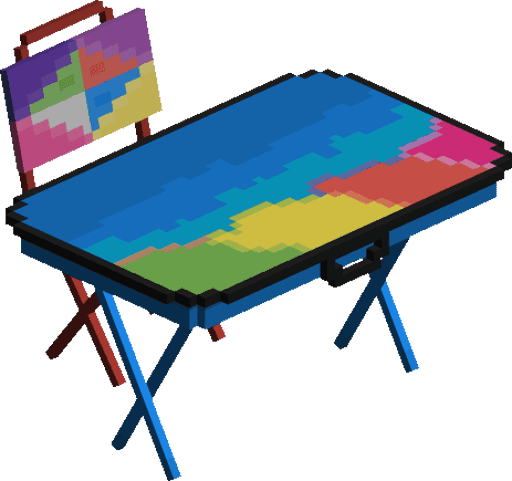 Colorful desk