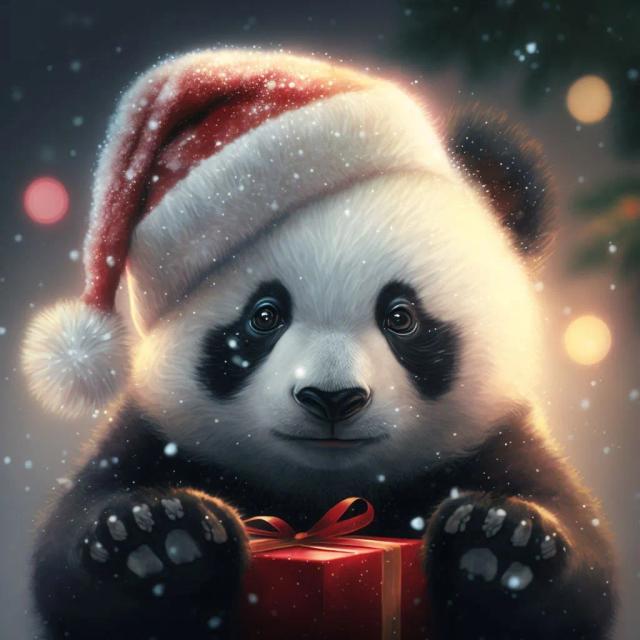 New year panda