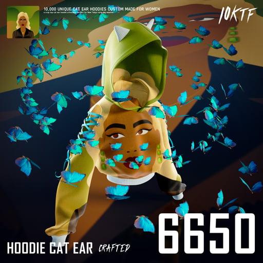 World of Cat Ear Hoodie #6650