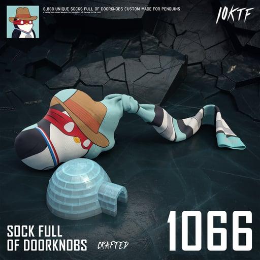 Pudgy Sock Full of Doorknobs #1066