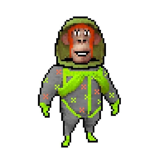 Pixel Radioactive Ape #580