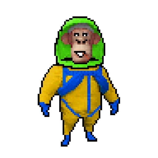 Pixel Radioactive Ape #579