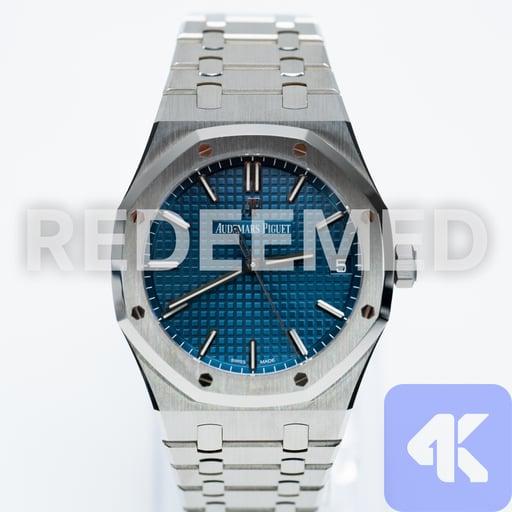 AP Royal Oak Blue 2021 Date 40mm 15500ST.OO.1220ST.01 Audemars Piguet - Full Boxes & Papers