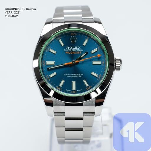 Rolex Milguass Blue Dial 2021 40mm 116400GV - Full Boxes & Papers