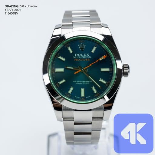 Rolex Milguass Blue Dial 2021 40mm 116400GV - Full Boxes & Papers