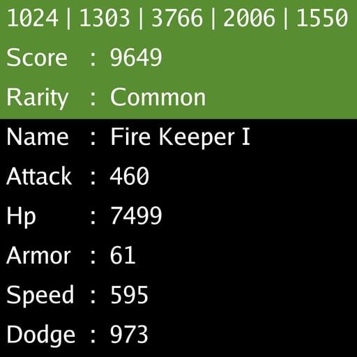 Fire Keeper I