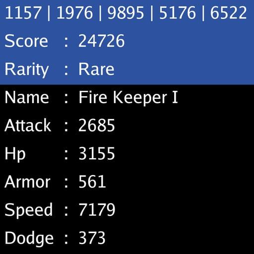 Fire Keeper I