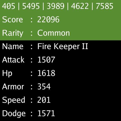 Fire Keeper II