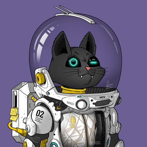 Mars Cat in Spacesuit #76