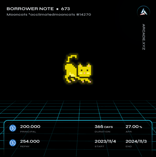 Arcade.xyz Borrower Note