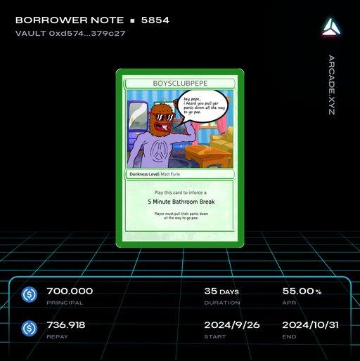 Arcade.xyz Borrower Note