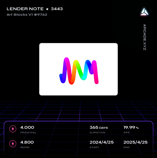 Arcade.xyz Lender Note