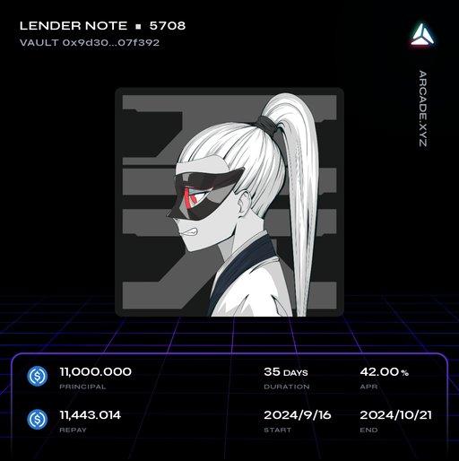 Arcade.xyz Lender Note