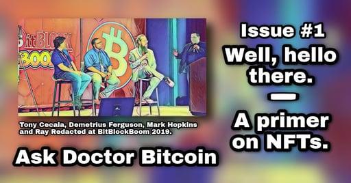 Ask Doctor Bitcoin Issue #1 Cover Art