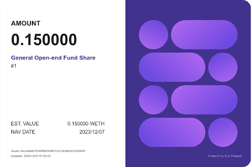 General Open-end Fund Share #1