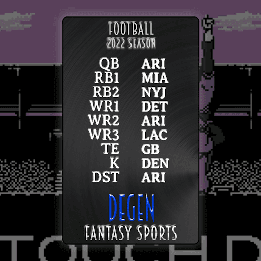 Degen Fantasy Sports FB 2022 #137