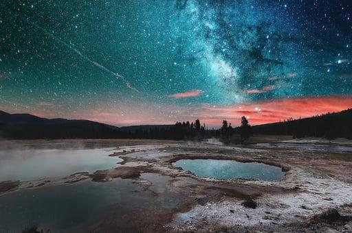 Stars over Yellowstone