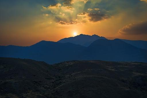 Sunset over Yellowstone Valley