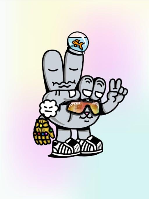 PEACE RABBIT #4911