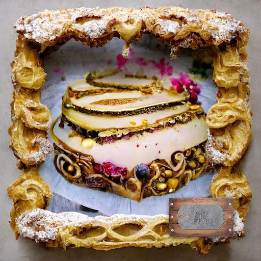 Believe In This Puff Pastry Cloistered Marzipan Stump Cake