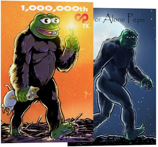 HISTORICPEPE + SQUATCHPEPE | Highly collectible significance | S22 C5 + S24 C6 | Rare Pepe 2017 XCP NFT