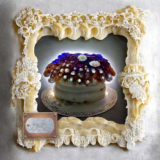 Sweet Little Sugar Lace Jellyfish Gurt Tart Cake