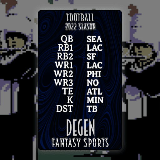 Degen Fantasy Sports FB 2022 #143