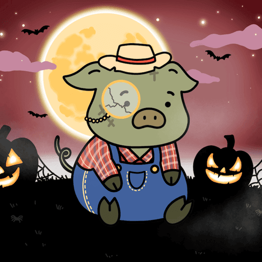 Zombie Piggie Palz #32 - Farmer Dan