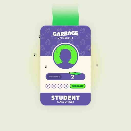 Garbage University Student ID: 2