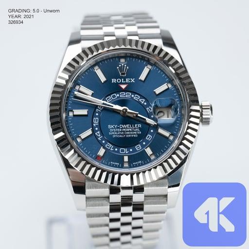 Rolex Sky-Dweller Blue 2021 Date 42mm 326934 - Full Boxes & Papers