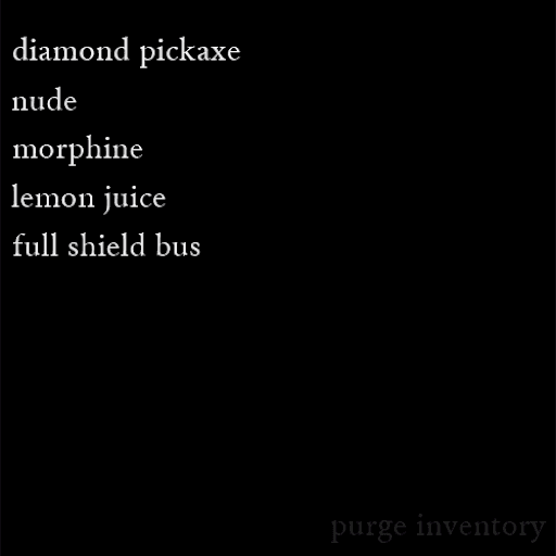 Purge Inventory #34