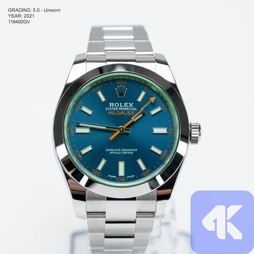 Rolex Milguass Blue Dial 2021 40mm 116400GV - Full Boxes & Papers