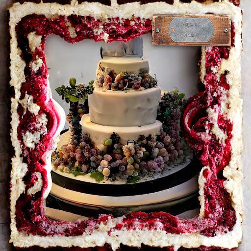 Stand Up Red Velvet Grape Paradiso Cake