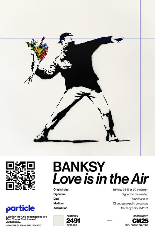 Banksy | Love Is In The Air #2491