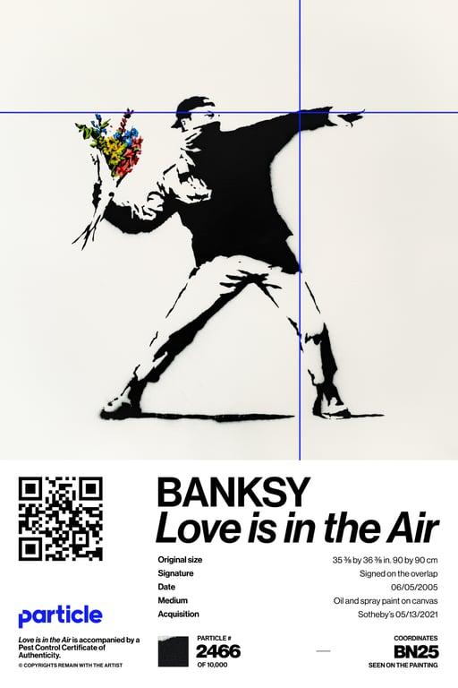 Banksy | Love Is In The Air #2466