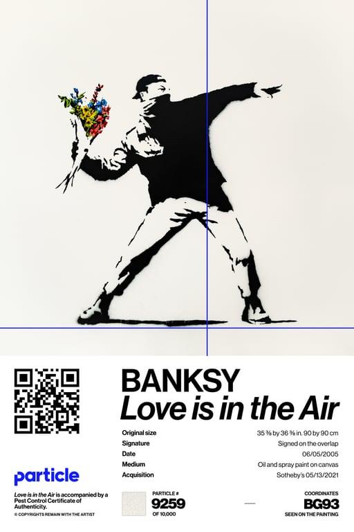 Banksy | Love Is In The Air #9259