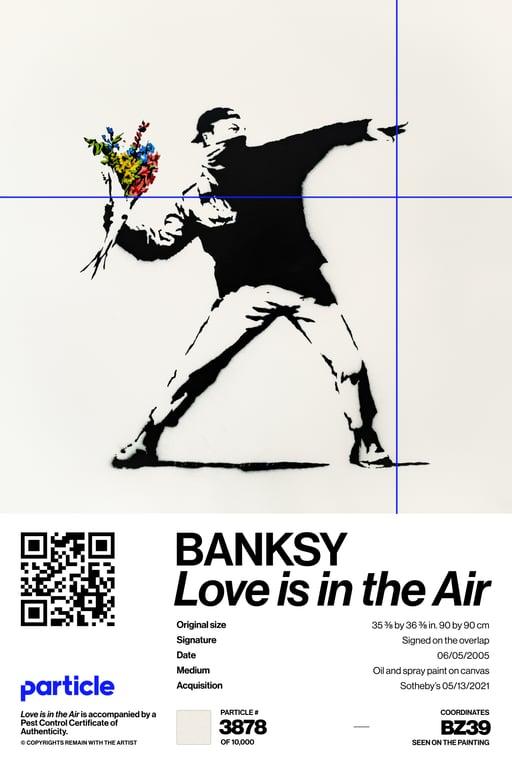 Banksy | Love Is In The Air #3878