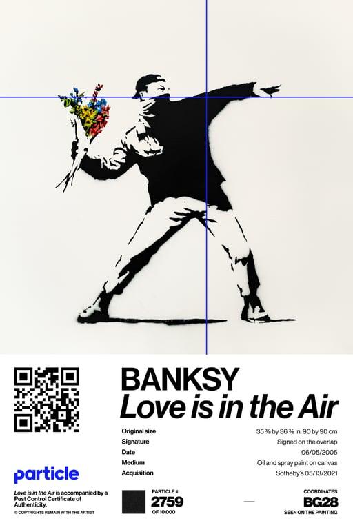 Banksy | Love Is In The Air #2759