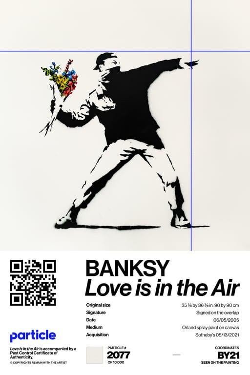 Banksy | Love Is In The Air #2077