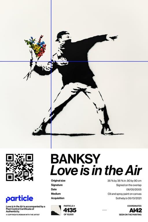 Banksy | Love Is In The Air #4135