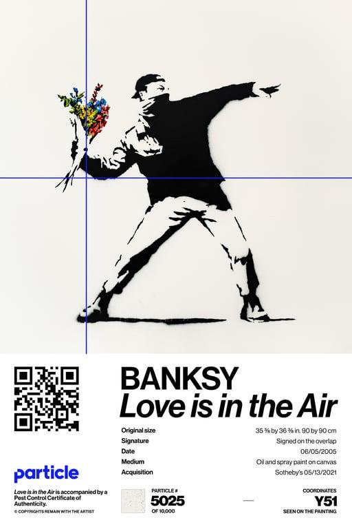 Banksy | Love Is In The Air #5025