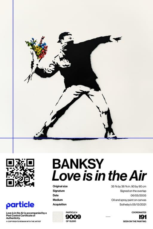 Banksy | Love Is In The Air #9009