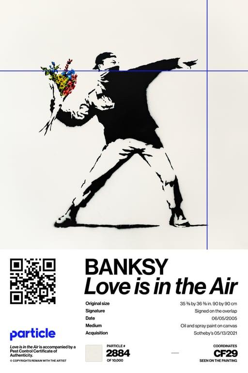 Banksy | Love Is In The Air #2884